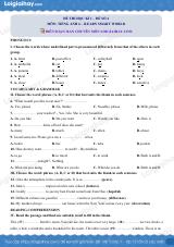 Đề thi học kì 1 Tiếng Anh 6 iLearn Smart World - Đề số 4